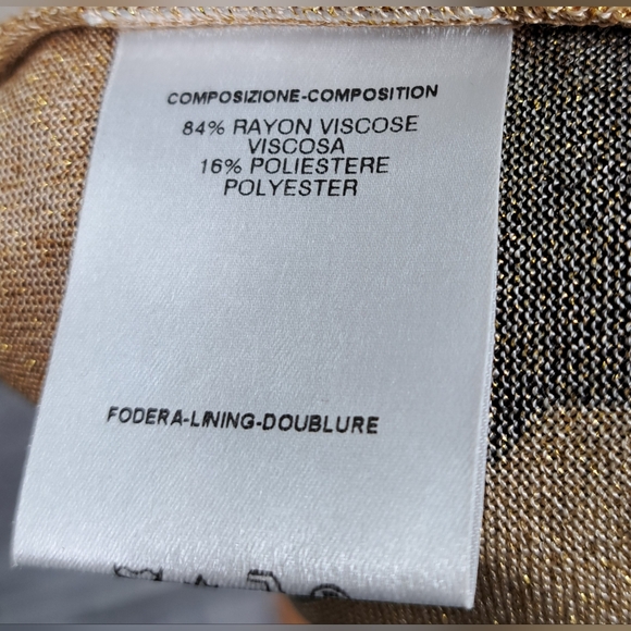 Gucci by Tom Ford Runway Gold Metallic Lurex Knit Long Sleeve Top Y2K  2000 XS - Picture 6 of 15